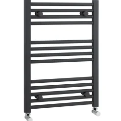 nuie Straight Anthracite Ladder Towel Rails - 700 x 500mm