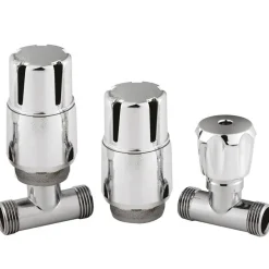 nuie Thermostatic Straight Radiator Valves - Pairs