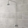 nuie Traditional Rigid Riser Kit with Overhead Shower