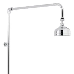 nuie Traditional Twin Exposed Thermostatic Shower Valve & Rigid Riser Kit