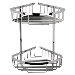nuie Wirework Large 2 Tier Corner Basket