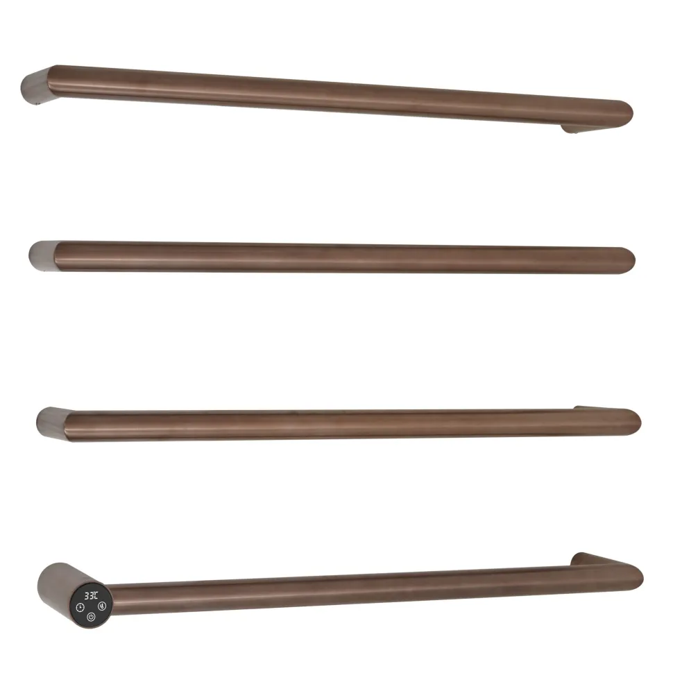 OBI Round Bar Heated Dry Electric Towel Rail
