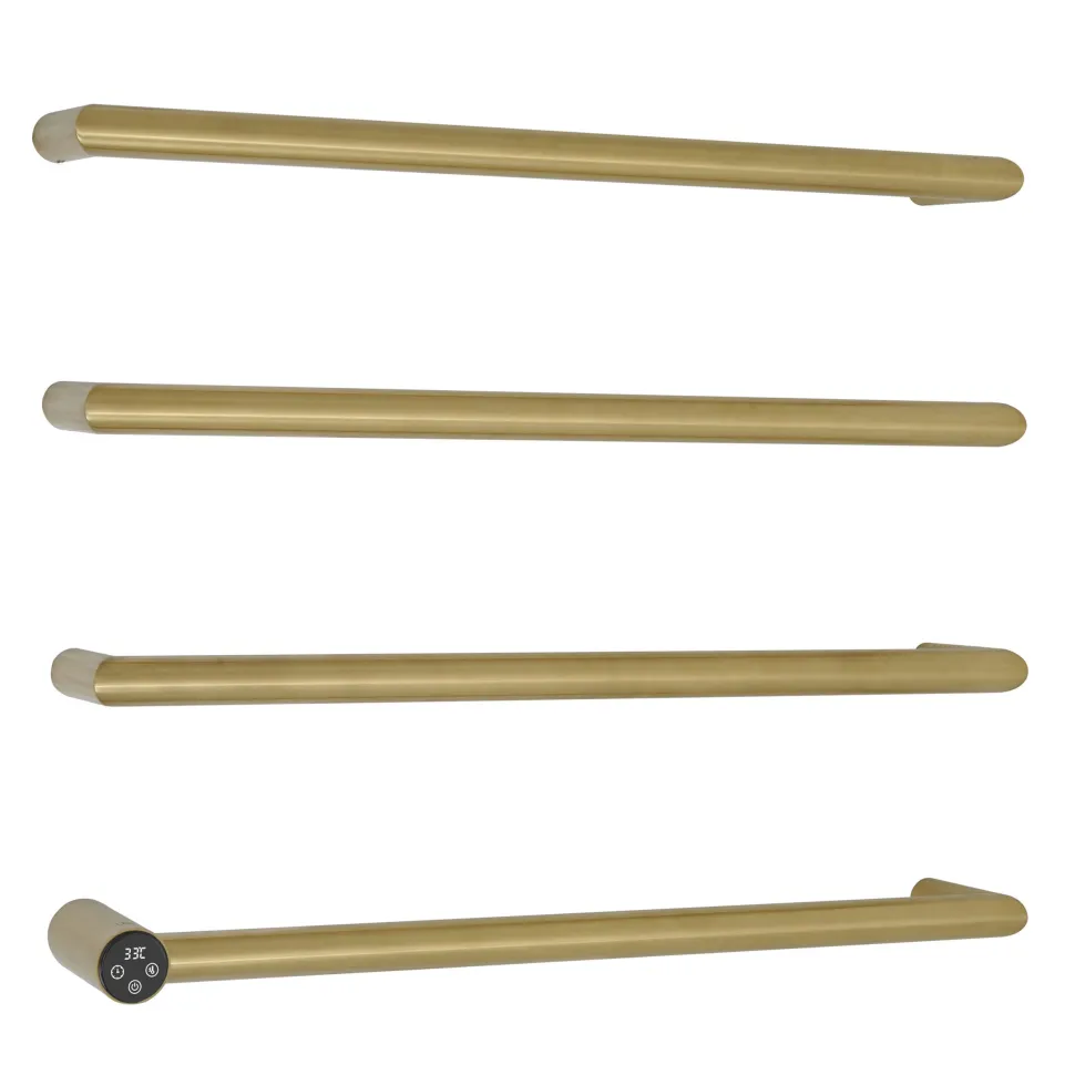OBI Round Bar Heated Dry Electric Towel Rail