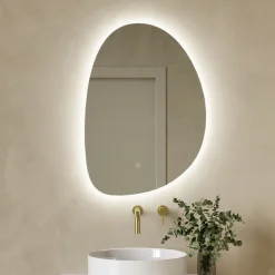 Organics LED Illuminated Mirror with Demister Pad & Colour Change Lights - 500 x 700mm