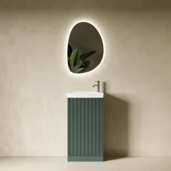 Organics LED Illuminated Mirror with Demister Pad & Colour Change Lights - 500 x 700mm