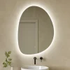 Organics LED Illuminated Mirror with Demister Pad & Colour Change Lights - 600 x 800mm