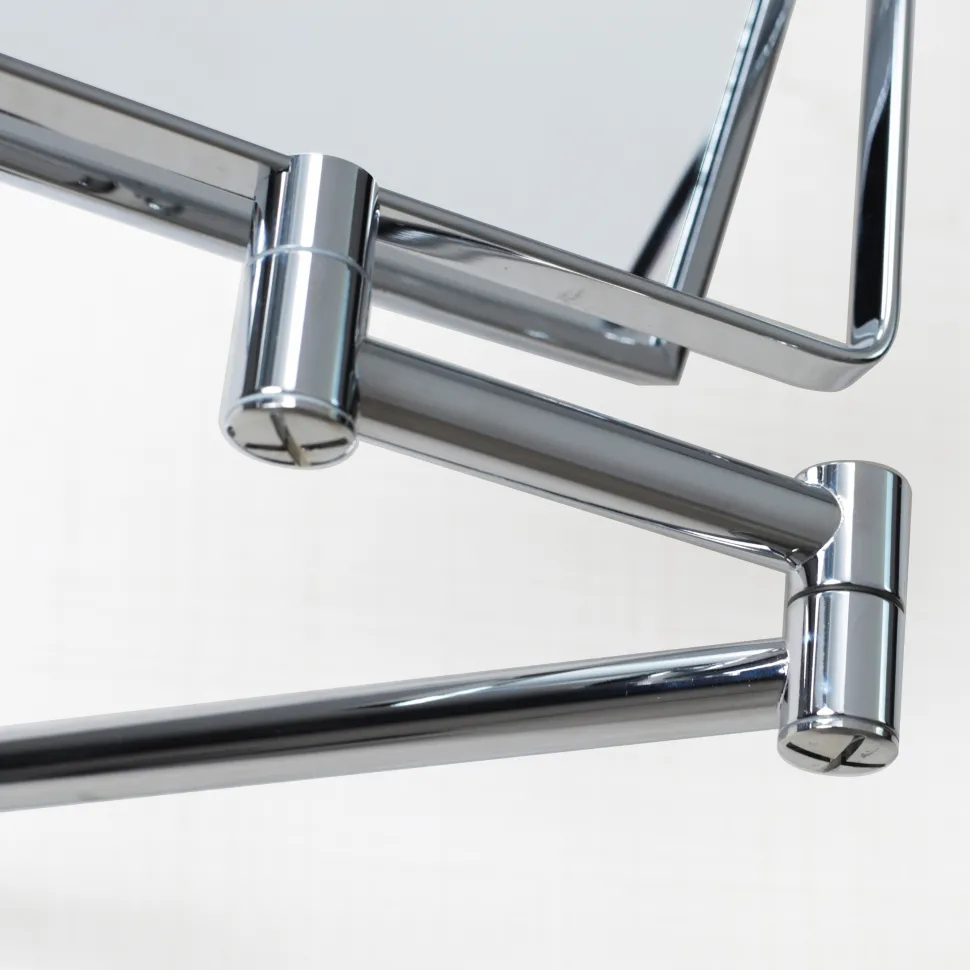 Origins Living Addison Reversible Rectangular Magnifying Chrome Mirror - 150 x 200mm