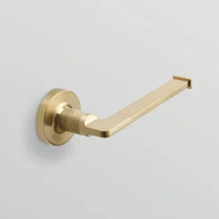 Origins Living Baxter Brushed Brass Open Toilet Roll Holder
