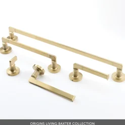 Origins Living Baxter Brushed Brass Towel Rail