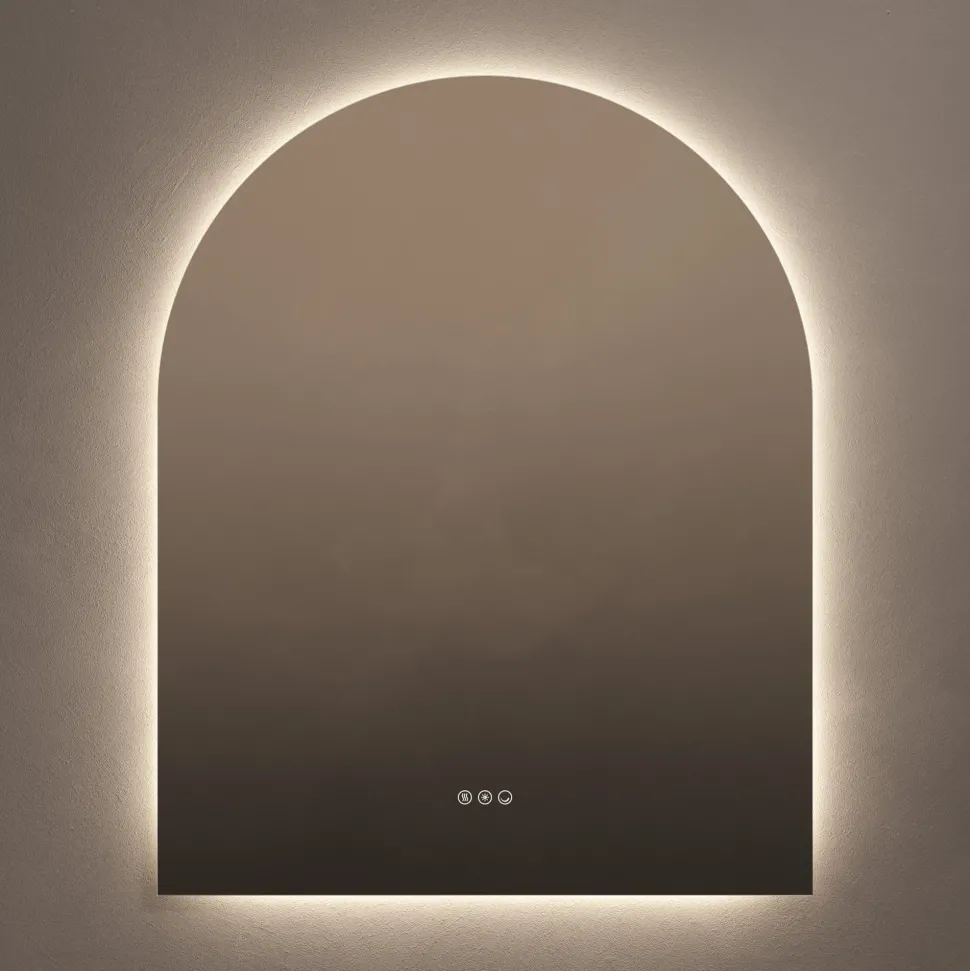 Origins Living Claris Arched LED Illuminated Mirror with Demister Pad & Colour Change Lights