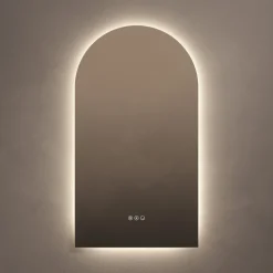 Origins Living Claris Arched LED Illuminated Mirror with Demister Pad & Colour Change Lights