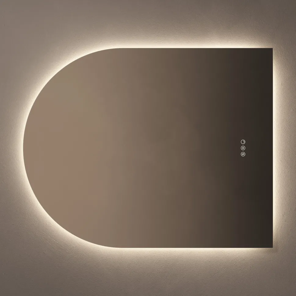 Origins Living Claris Arched LED Illuminated Mirror with Demister Pad & Colour Change Lights