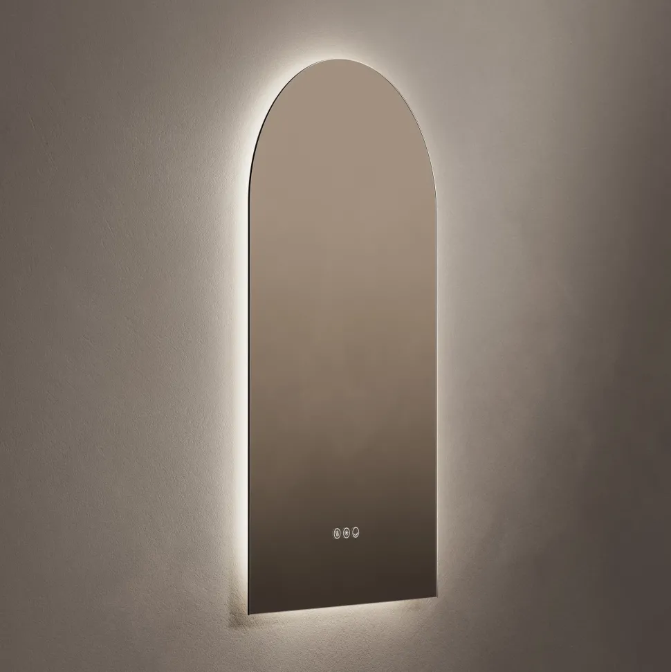 Origins Living Claris Arched LED Illuminated Mirror with Demister Pad & Colour Change Lights