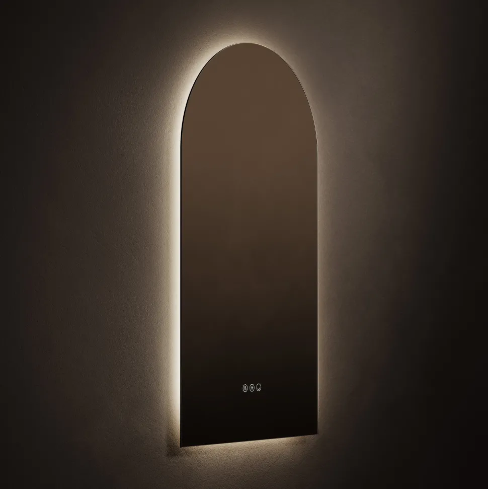 Origins Living Claris Arched LED Illuminated Mirror with Demister Pad & Colour Change Lights