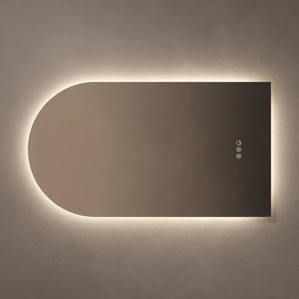 Origins Living Claris Arched LED Illuminated Mirror with Demister Pad & Colour Change Lights