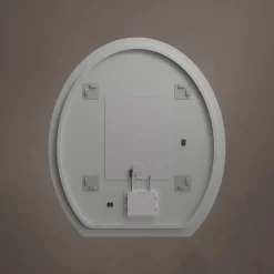 Origins Living Claris Oval Cut LED Illuminated Mirror with Demister Pad & Colour Change Lights - 800 x 900mm
