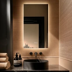 Origins Living Claris Rectangular LED Illuminated Mirror with Demister Pad & Colour Change Lights