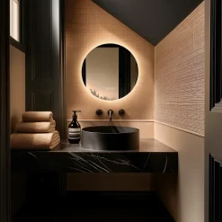 Origins Living Claris Round LED Illuminated Mirror with Demister Pad & Colour Change Lights