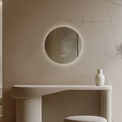Origins Living Claris Round LED Illuminated Mirror with Demister Pad & Colour Change Lights