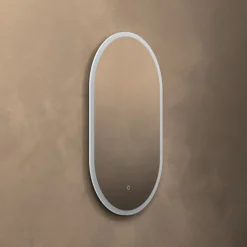 Origins Living Cleo Capsule LED Illuminated Mirror with Demister Pad - 500 x 800mm