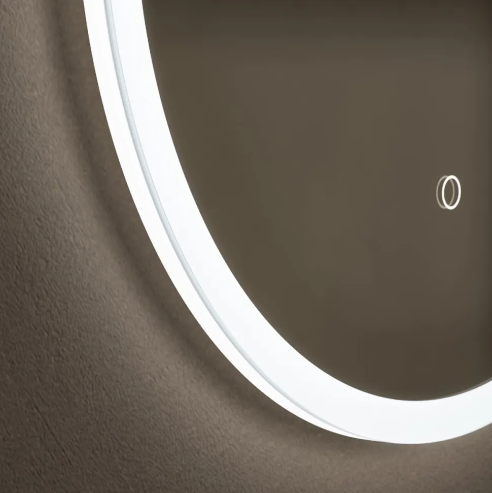Origins Living Cleo Capsule LED Illuminated Mirror with Demister Pad - 500 x 800mm