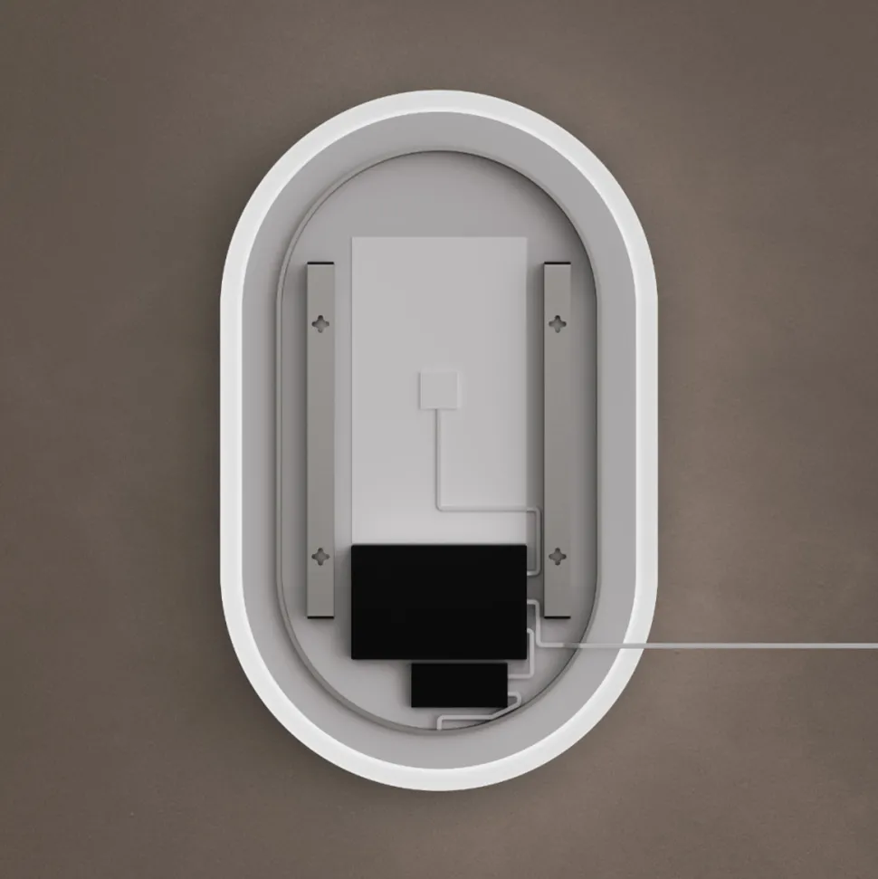 Origins Living Cleo Capsule LED Illuminated Mirror with Demister Pad - 500 x 800mm