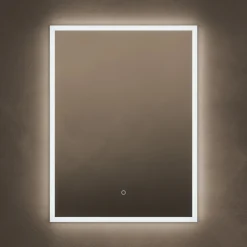 Origins Living Cleo Rectangular LED Illuminated Mirror with Demister Pad - 600 x 800mm