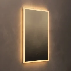 Origins Living Cleo Rectangular LED Illuminated Mirror with Demister Pad - 600 x 800mm
