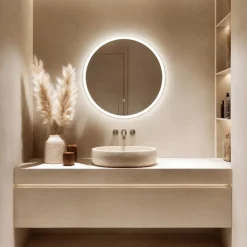 Origins Living Cleo Round LED Illuminated Mirror with Demister Pad - 600mm
