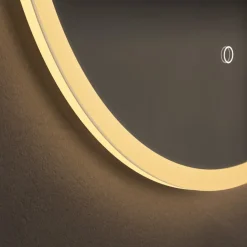 Origins Living Cleo Round LED Illuminated Mirror with Demister Pad - 600mm