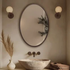 Origins Living Delphine Oval Mirror - 550 x 800mm