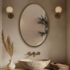 Origins Living Delphine Oval Mirror - 550 x 800mm