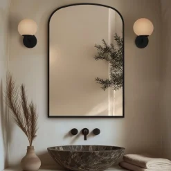 Origins Living Delphine Overmantle Arched Mirror - 600 x 900mm