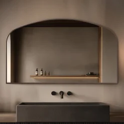 Origins Living Delphine Overmantle Arched Mirror - 1200 x 700mm