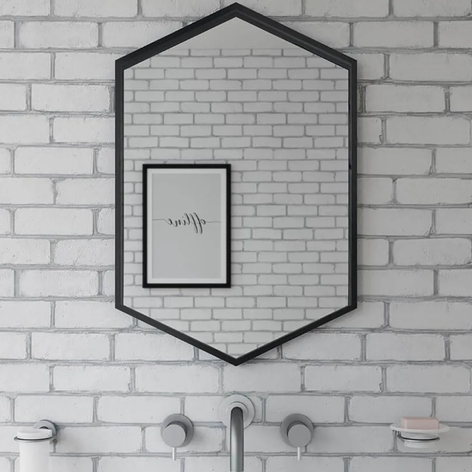 Origins Living Docklands Hexagonal Mirror