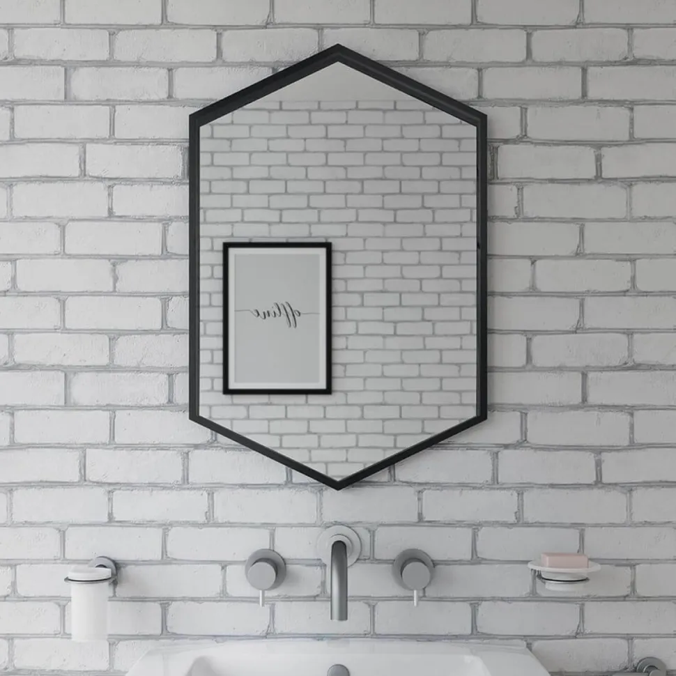 Origins Living Docklands Hexagonal Mirror