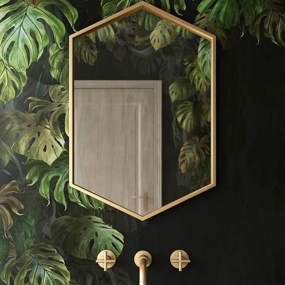 Origins Living Docklands Hexagonal Mirror