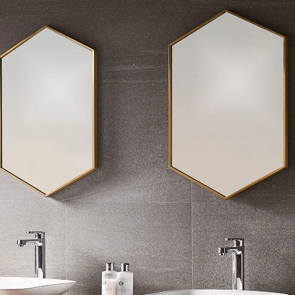 Origins Living Docklands Hexagonal Mirror