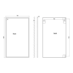 Origins Living Docklands Rectangular Mirror