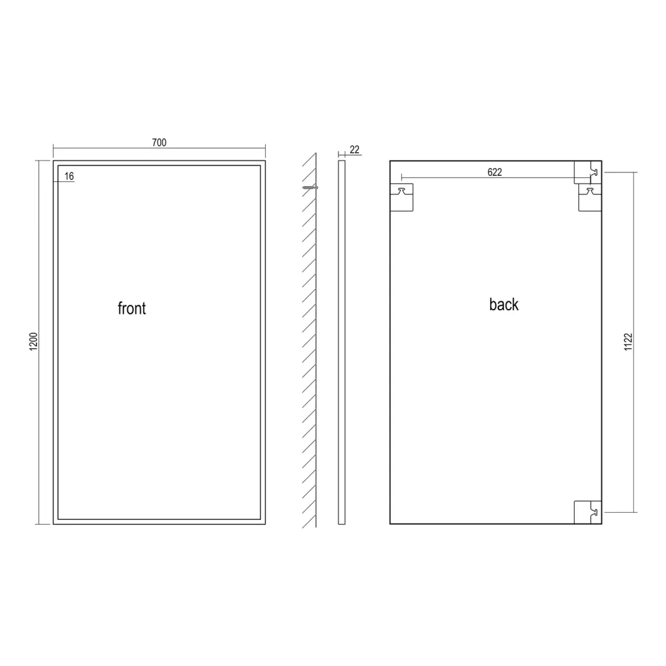 Origins Living Docklands Rectangular Mirror