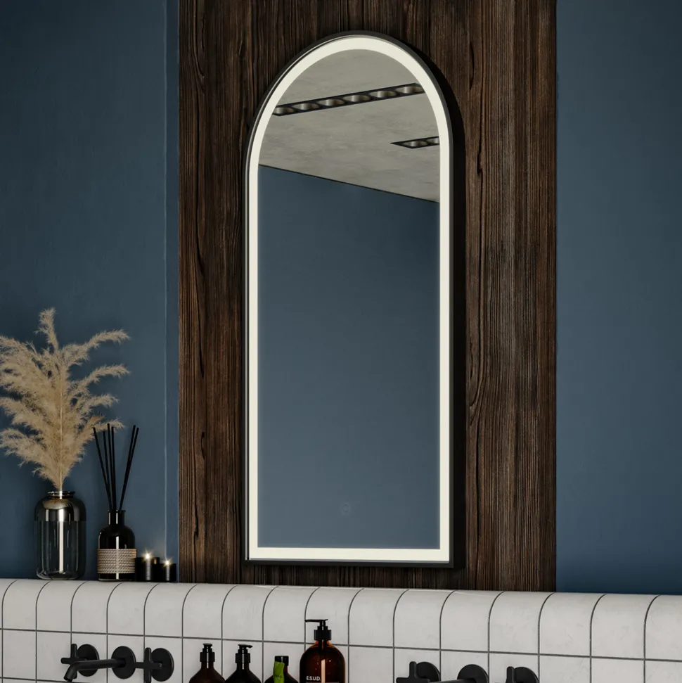 Origins Living Lomax Light Arched LED Illuminated Mirror with Demister Pad