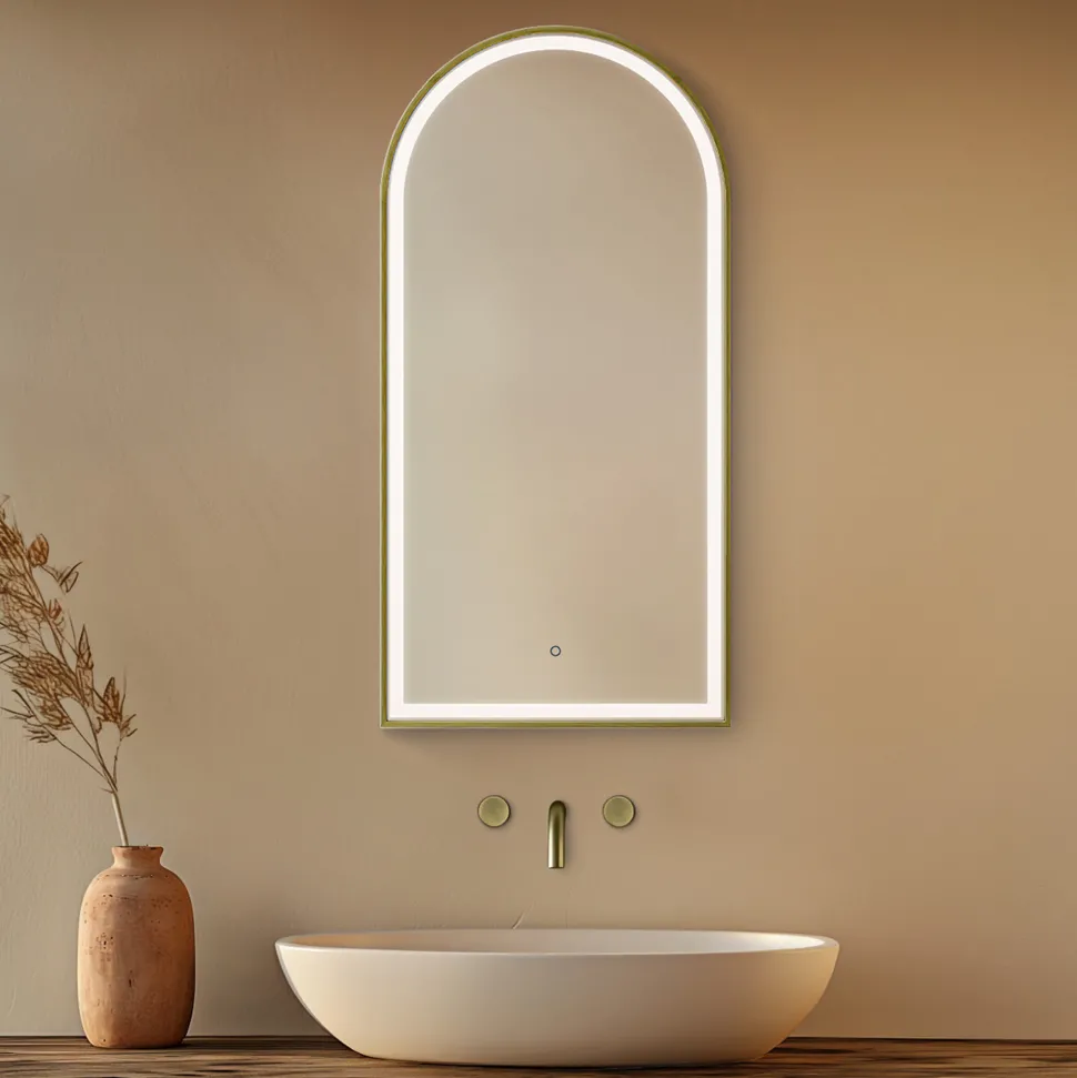 Origins Living Lomax Light Arched LED Illuminated Mirror with Demister Pad