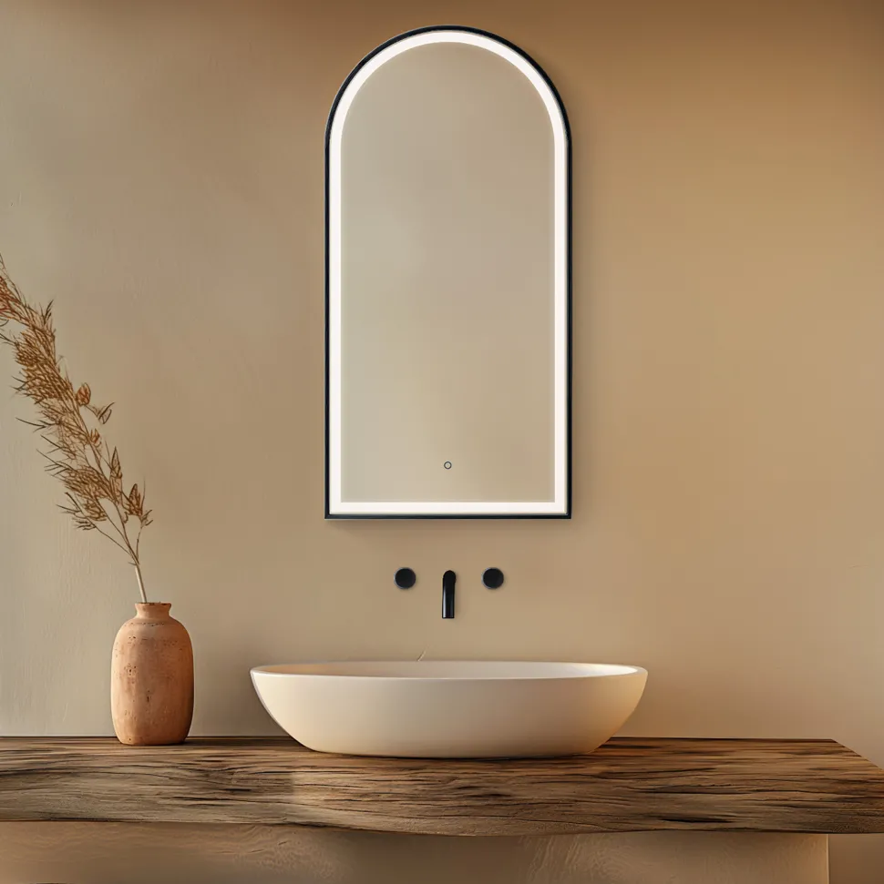 Origins Living Lomax Light Arched LED Illuminated Mirror with Demister Pad