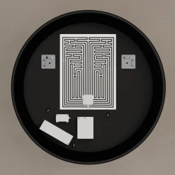 Origins Living Luxor Gold & Black Illuminated LED Mirror with Demister Pad - 800mm