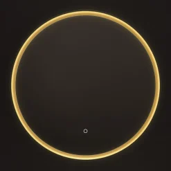 Origins Living Luxor Gold & Black Illuminated LED Mirror with Demister Pad - 800mm