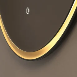 Origins Living Luxor Gold & Black Illuminated LED Mirror with Demister Pad - 800mm