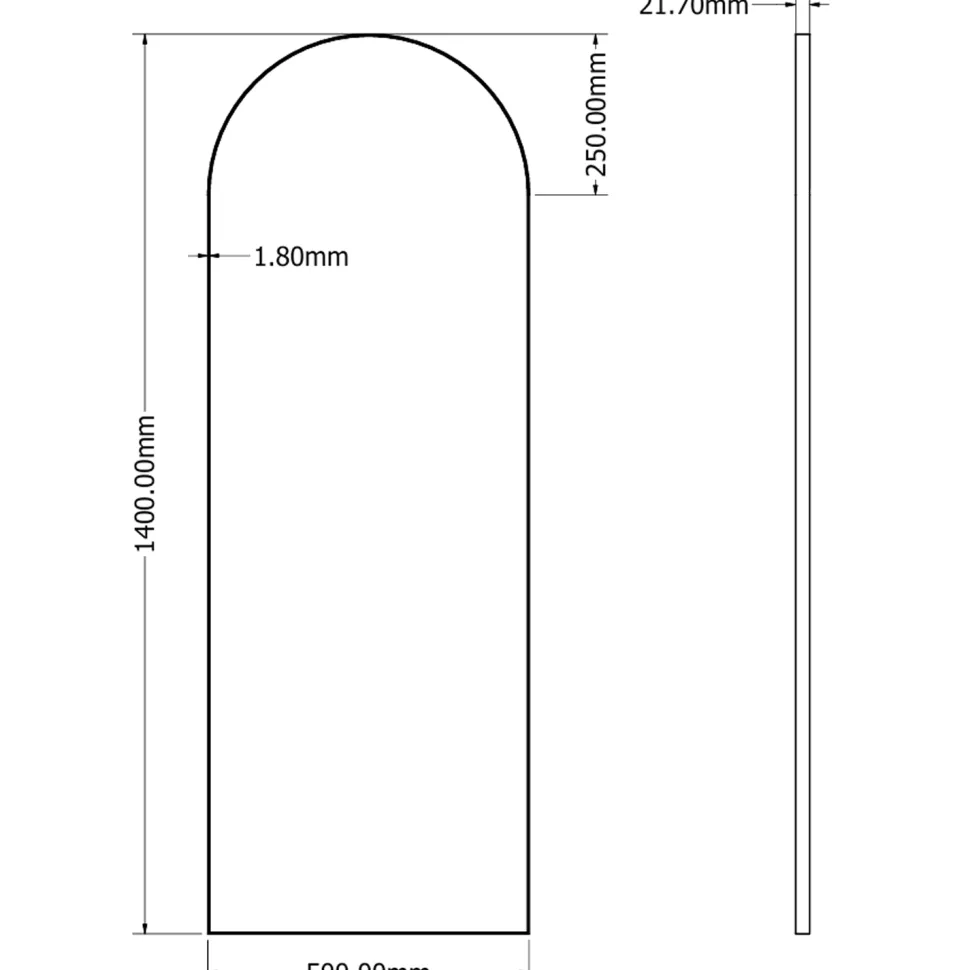 Origins Living Oslo Arch Mirror