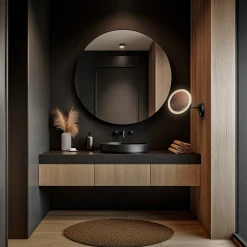Origins Living Sloane Round LED Illuminated Magnifying Mirror - 215mm