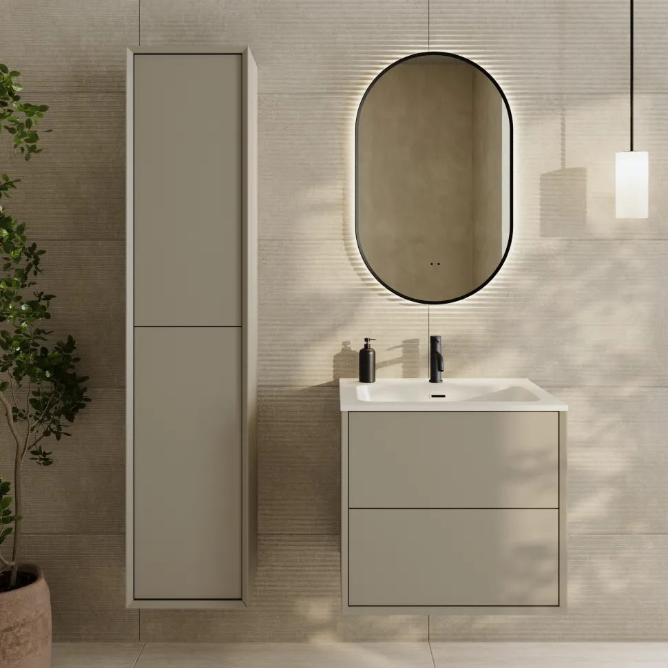 Oslo 1600mm Tall Wall Mounted Storage Unit