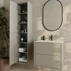 Oslo 1600mm Tall Wall Mounted Storage Unit